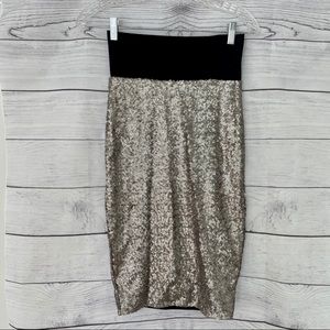 Downtown Sequin Midi Skirt